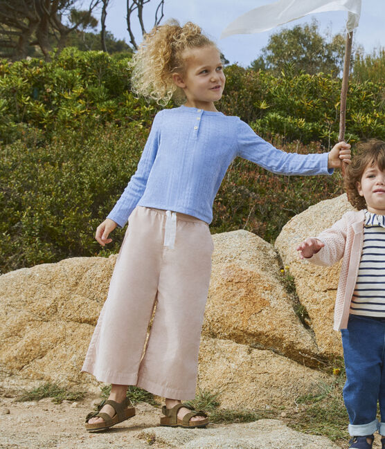 Children's Unisex Cotton T-Shirt SKY CHINE blue
