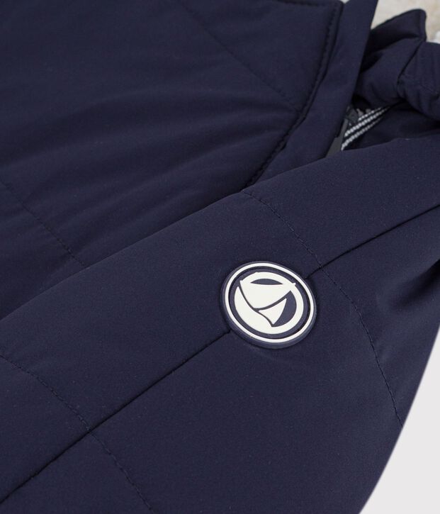 Babies' polyester snowsuit with a sherpa lining SMOKING