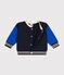 Babies' fleece varsity-style jacket SMOKING /CALVIN