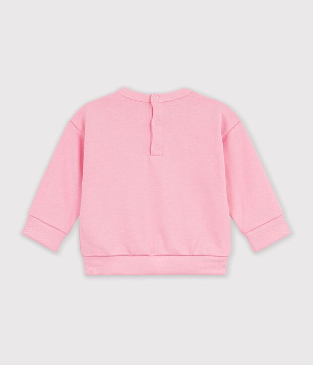 Babies' plain cotton sweatshirt with a printed logo CHARMI