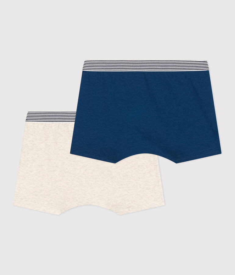 Boys' Cotton and Elastane Boxer Shorts - 2-Pack multicolor