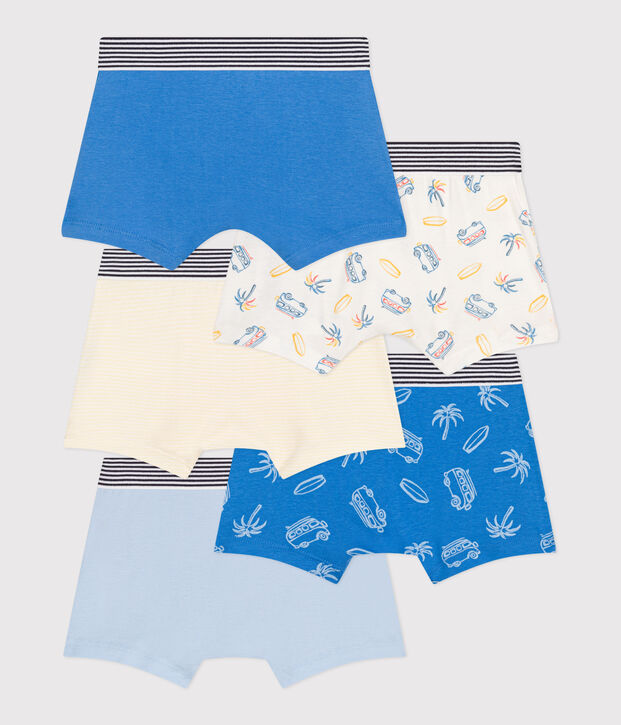 Children's van print cotton boxers - 5-Pack multicolor