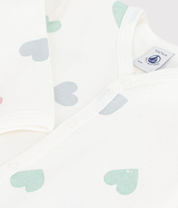 Pyjama b&eacute;b&eacute; en coton sans pieds imprim&eacute; c&oelig;urs white/multicolor