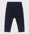 Babies' jogging bottoms in plain cotton SOIR blue
