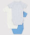 Babies' Short-Sleeved Wrapover Organic Cotton Bodysuits - 3-Pack variante 2