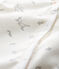 Baby Girls' Footless Ribbed Sleepsuit MARSHMALLOW white/MULTICO white