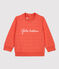 Babies' Organic Quilted Sweatshirt OURSIN orange