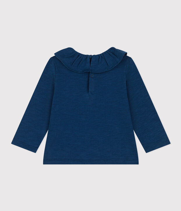 Babies' Long-Sleeved Slub Jersey Blouse blue