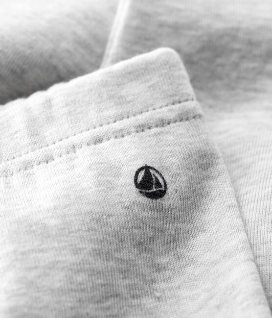 Babies' Organic Cotton Leggings BELUGA CHINE grey