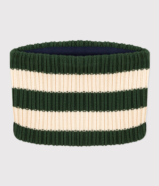 Unisex Fleece-Lined Stripy Knitted Snood AVORIAZ /AVALANCHE