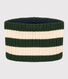 Unisex Fleece-Lined Stripy Knitted Snood