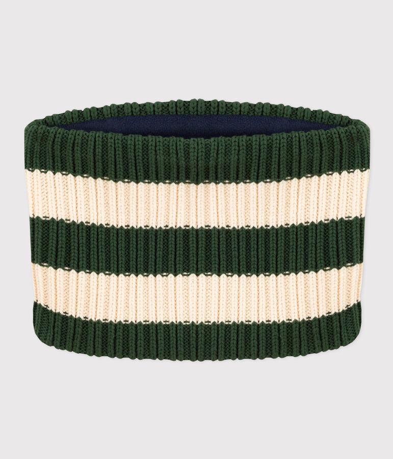 Unisex Fleece-Lined Stripy Knitted Snood AVORIAZ /AVALANCHE