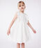 Children's sleeveless cotton dress MARSHMALLOW white