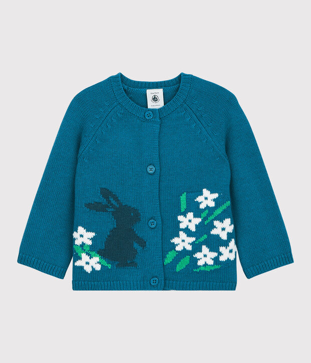 Babies' Knitted Cardigan blue