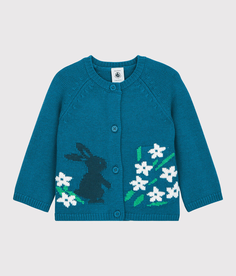 Babies' Knitted Cardigan blue