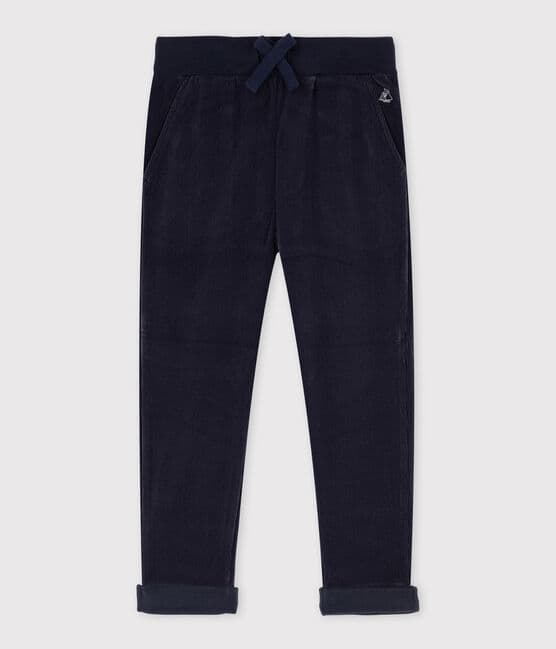 Knit Trousers SMOKING CN blue