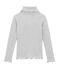 Long sleeved polo neck T-shirt BELUGA CHINE grey
