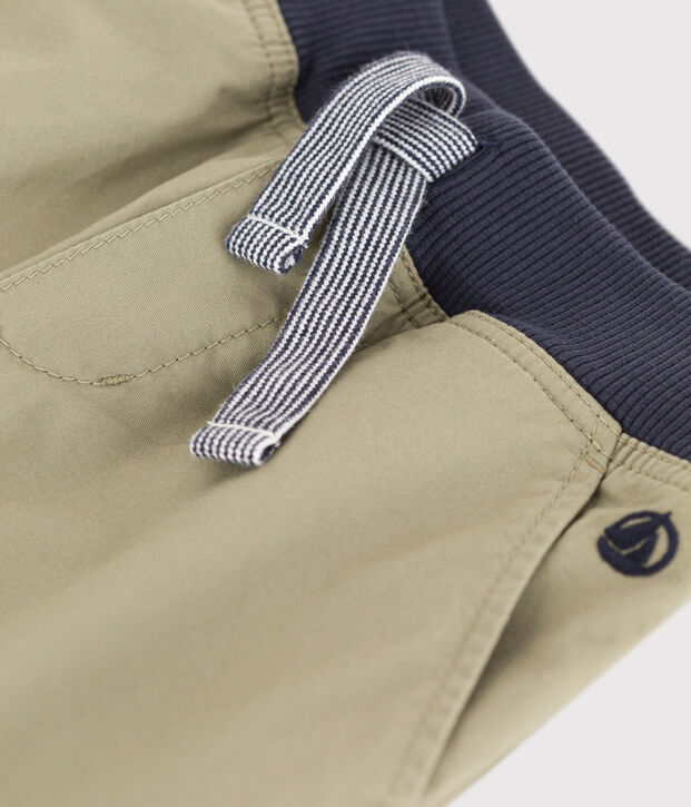 Boys' Cotton Serge Bermuda Shorts green