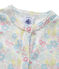 Baby girls' printed cardigan ECUME white/MULTICO white