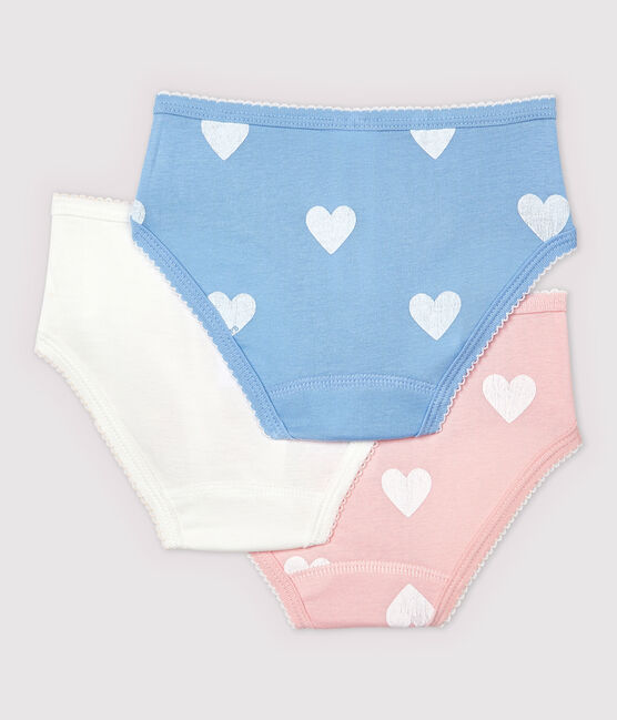 Girls' High-Rise Organic Cotton Briefs - 3-Pack variante 1