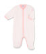 Baby girl's warm coveralls in fleece