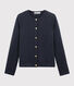 Women's Quilted Tube Knit Cardigan