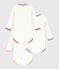 Pack of plain cotton long-sleeved bodies for babies multicolor