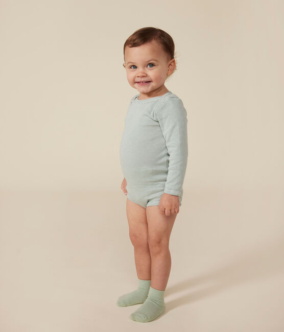 Babies' Heart Patterned Long-Sleeved Cotton Bodysuits - 3-Pack variante 1