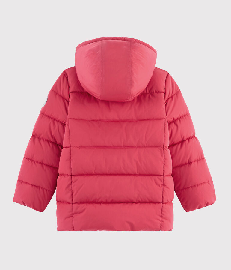 Girls' puffer jacket pink