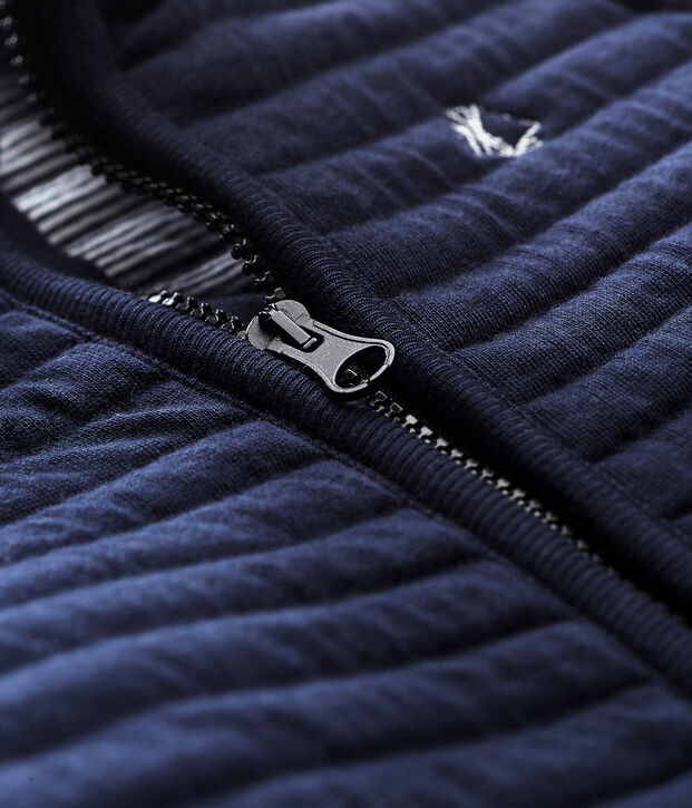 Baby boys' jacket in quilted tube knit SMOKING