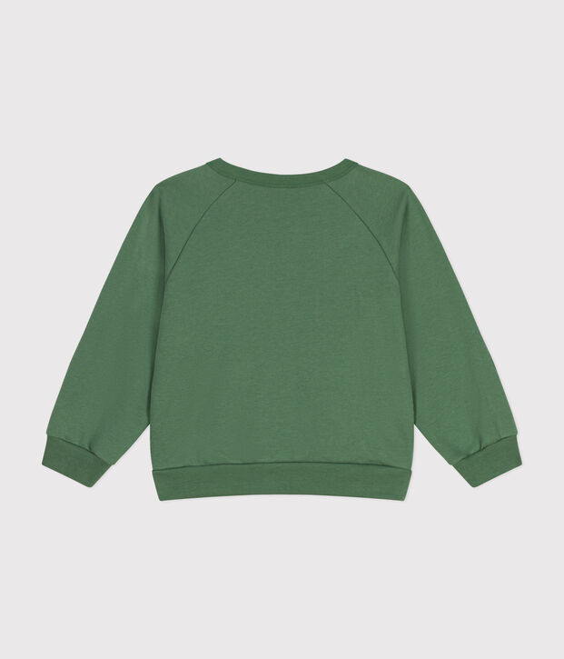 Boys' fleece sweatshirt green