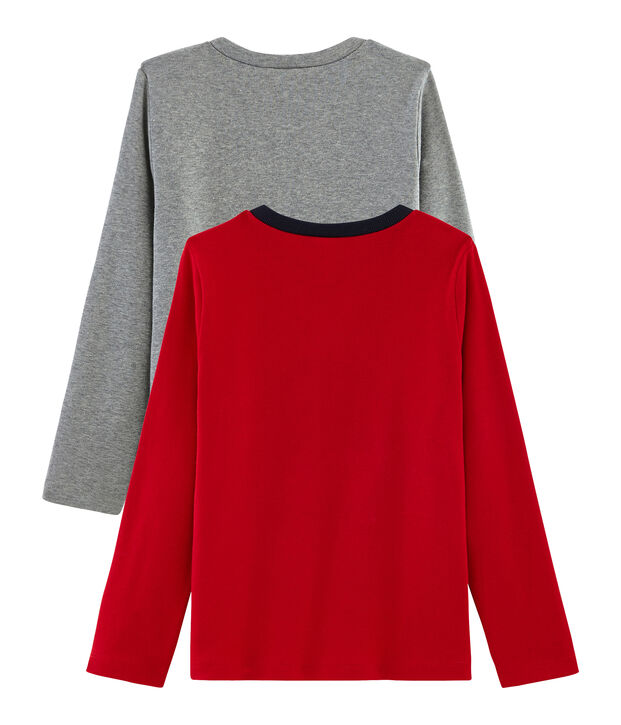 Boys' Plain and Screen Printed T-Shirts - 2-Piece Set multicolor