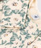 Girls' long-sleeved floral fleece dress AVALANCHE white/MULTICO