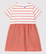 Babies' Organic Thick Jersey and Cotton Gauze Dress