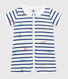 Babies' Paris-themed short cotton jumpsuit