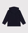 Boys' Cotton Rib Zip-Up Hoodie SMOKING blue