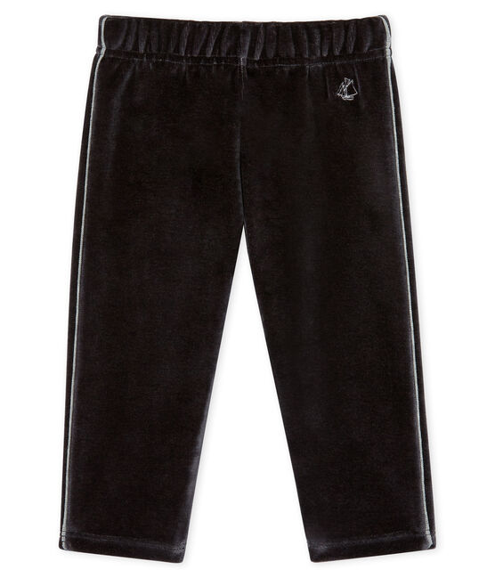 Baby Boys' Velour Knit Trousers NOIR black