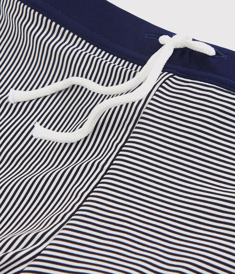 Boys' Swimming Trunks blue/white