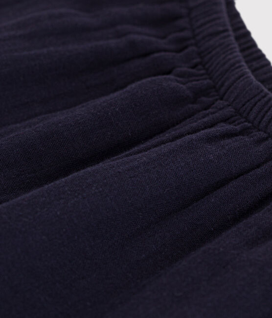 Babies' Cotton Gauze Trousers SMOKING blue