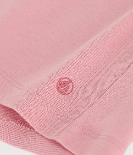 Children's plain short-sleeved cotton T-shirt CHARME pink