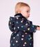 Babies' iconic heart print raincoat blue/multicolor