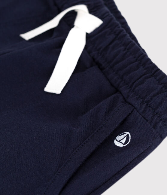 Children's plain cotton shorts SMOKING blue