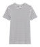 Women's Iconic T-Shirt MARSHMALLOW white/SMOKING blue