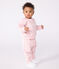 Babies' Petit Bateau embroidered cotton sweatshirt JOLI pink