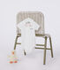 Newborns' short-sleeved cotton body with a collar