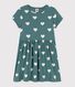 Girls' Short-Sleeved Organic Cotton Dress