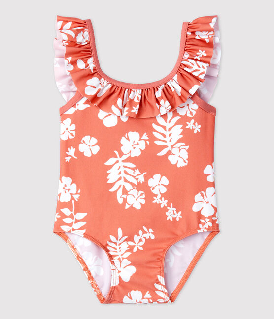 Babies' Eco-Friendly Swimsuit PAPAYE pink/MARSHMALLOW