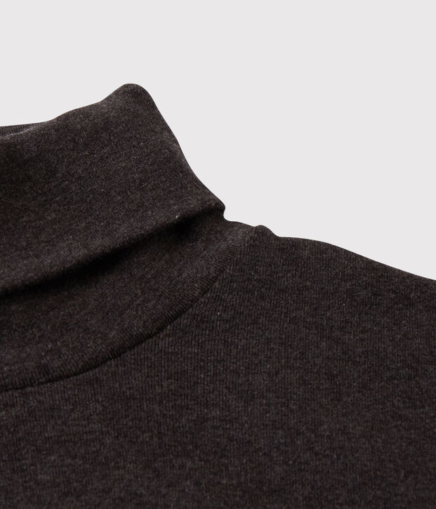 Women's Iconic Cotton Polo Neck grey