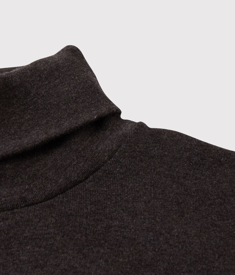 Women's Iconic Cotton Polo Neck grey