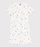 Girls' Sea Animals Short Cotton Pyjamas MARSHMALLOW white/MULTICO white